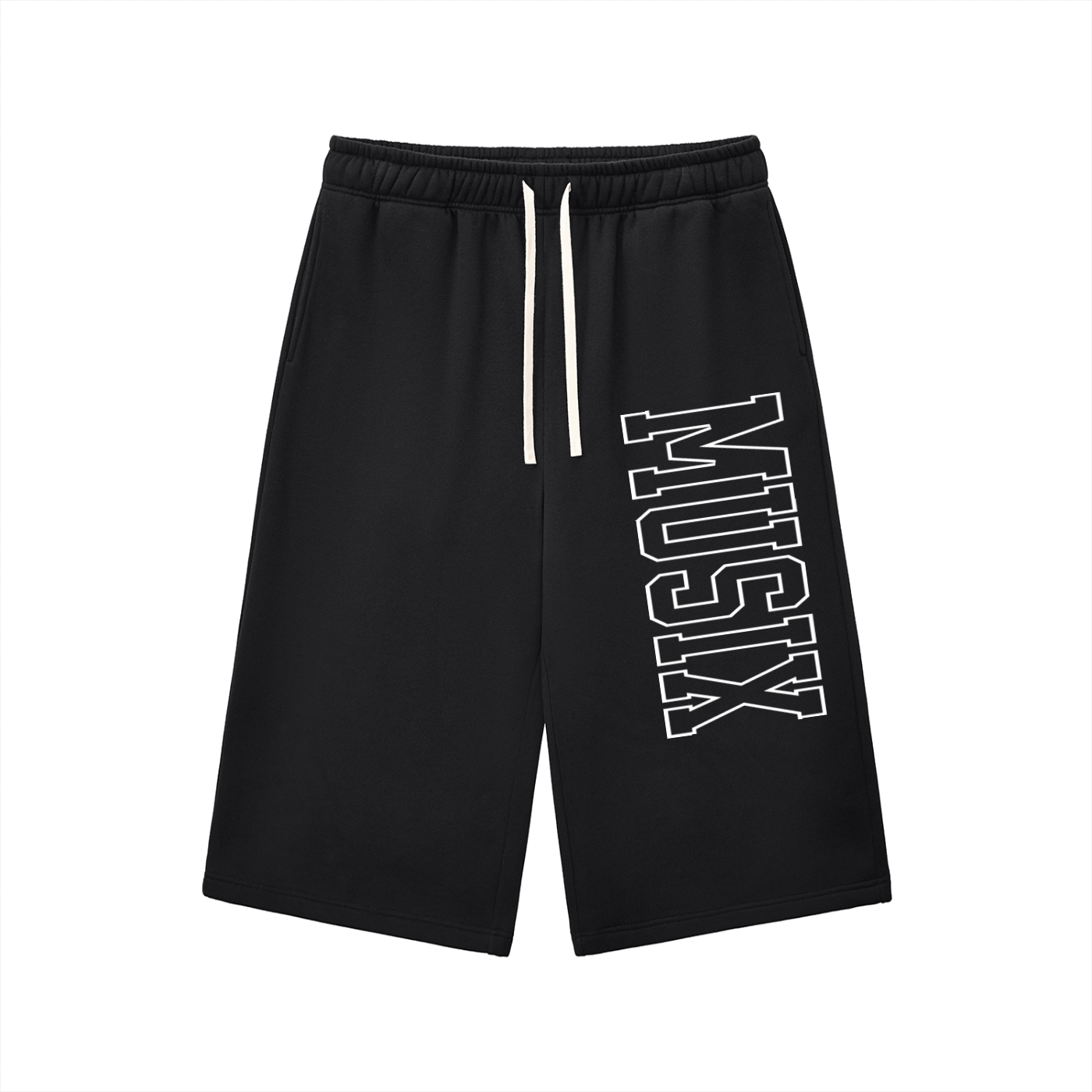 Relaxed Drawstring Three-quarter Sweatpants