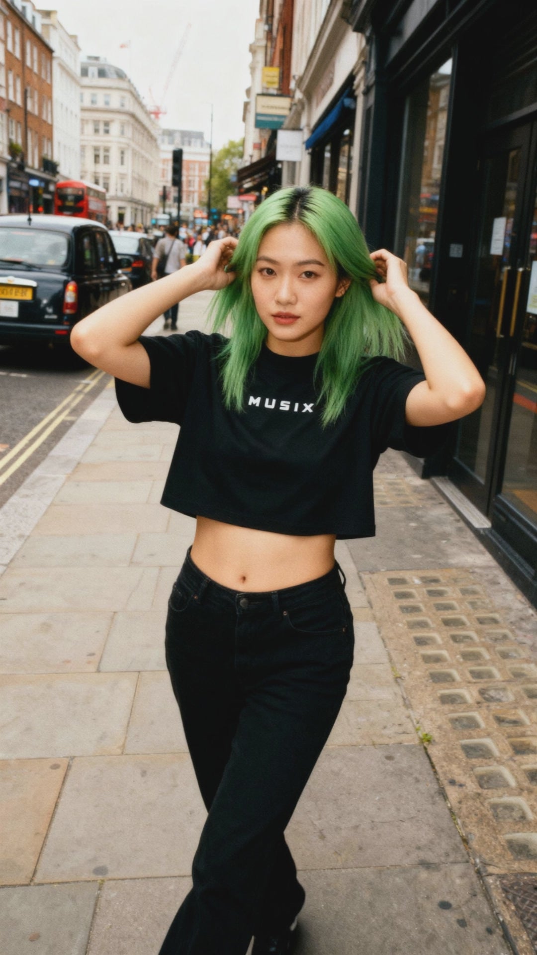 Musix Crop Tee (black)